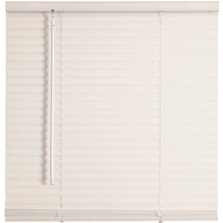 TruTouch White Cordless Light Filtering Vinyl Mini Blinds With 1 In. Slats 45 In. W X 64 In. L